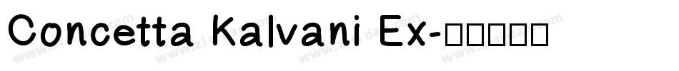 Concetta Kalvani Ex字体转换